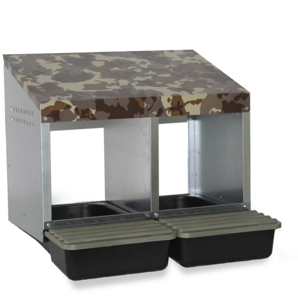 LAYING NEST 2 COMPARTMENT PLASTIC FLOOR CAMOUFLAGE