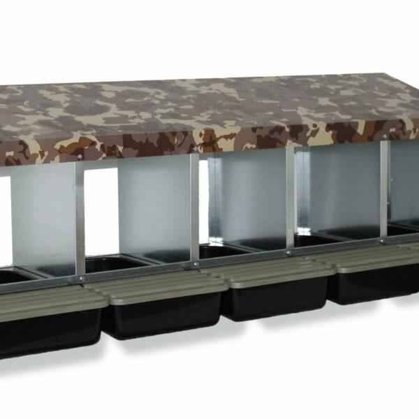 LAYING NEST 5 COMPARTMENT PLASTIC FLOOR CAMOUFLAGE