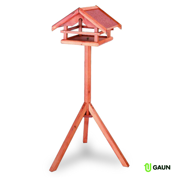 WOODEN BIRD FEEDER