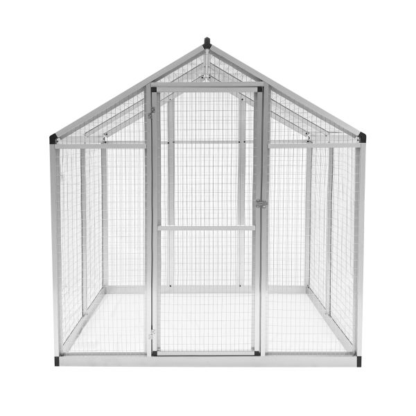 ALUMINUM AVIARY 182X178X195 CM.