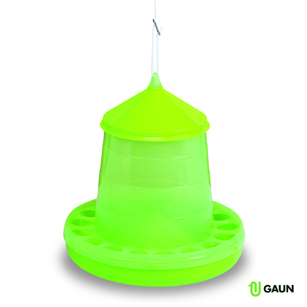 PLASTIC POULTRY FEEDER 4 KG. (GREEN LEMON)