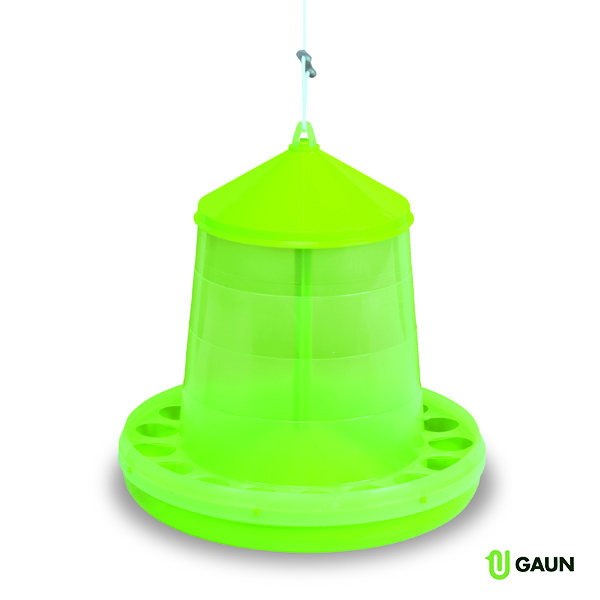 TRÉMIE PLASTIQUE VOLAILLES 8 KG. (VERTE LIME)