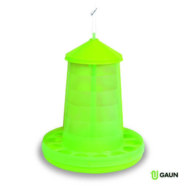 TRÉMIE PLASTIQUE VOLAILLES 16 KG. (VERTE LIME)