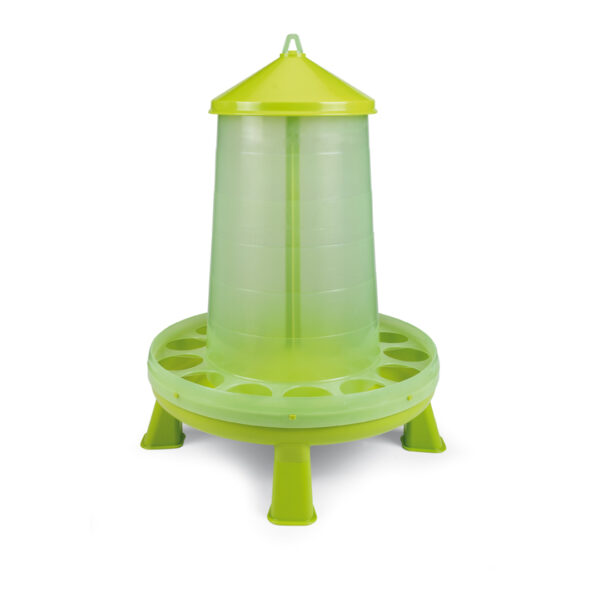 TOLVA PLASTICO AVES 16 KG. CON PATAS (PISTACHO)