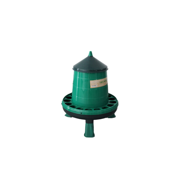 RECYCLED PLASTIC POULTRY FEEDER 4 KG. WITH LEGS