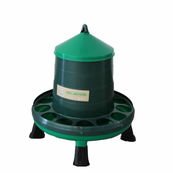 RECYCLED PLASTIC POULTRY FEEDER 12 KG. WITH LEGS
