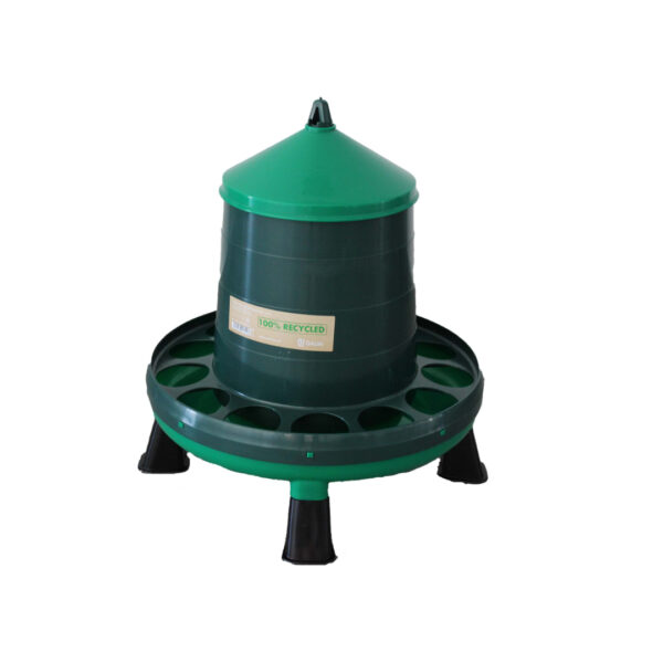 RECYCLED PLASTIC POULTRY FEEDER 12 KG. WITH LEGS