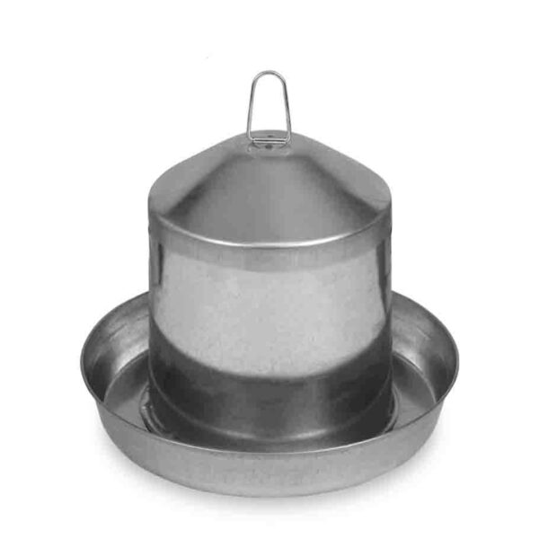 METAL POULTRY DRINKER – 8 L. (DOUBLE WALL)