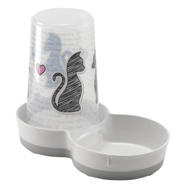 DISPENSATEUR D’EAY / NOURRITURE CATS IN LOVE – MODERNA