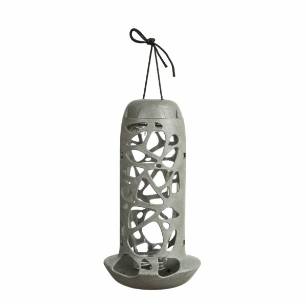 TARA BIRD FEEDER WITH GLASS BOTTLE FAUNA – RECYCLED