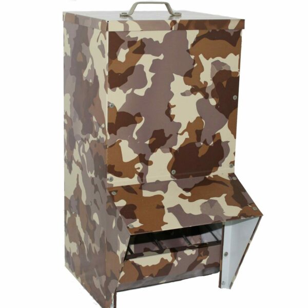 TRÉMIE VOLAILLES MOD. BORDEAUX 40 L. CAMOUFLAGE