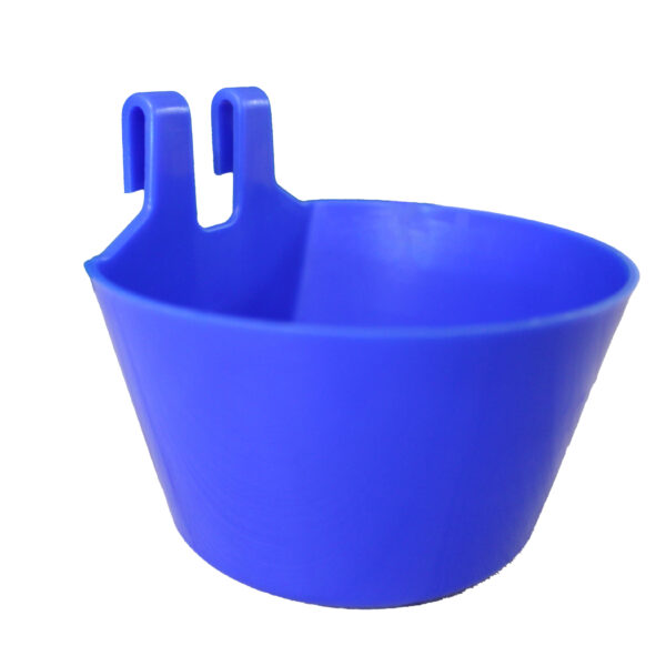 PLASTIC FEEDER WITH HOOKS BLUE
