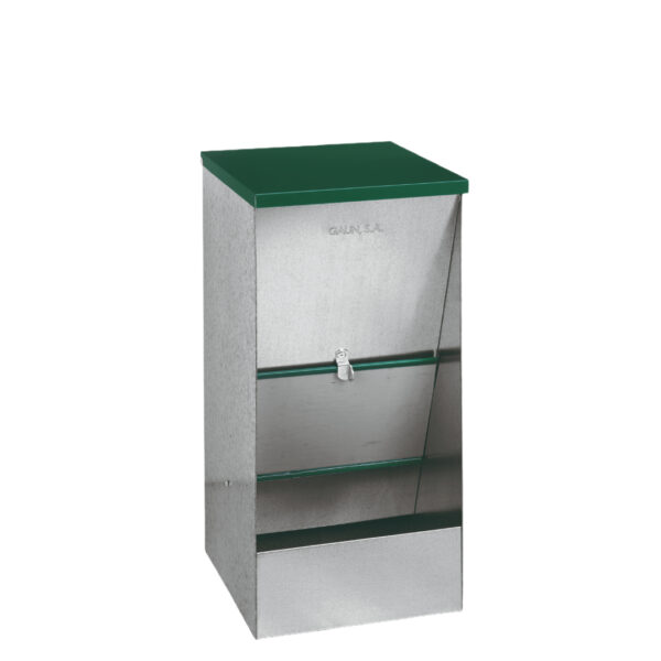 GALVANIZED DOG FEEDER MEDIUM