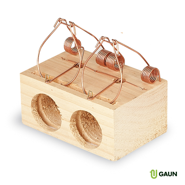 WOODEN RAT TRAP 2 HOLES