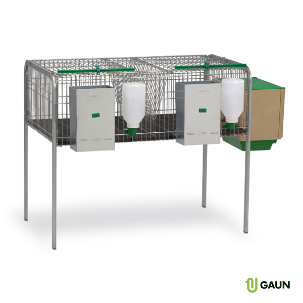 CAGE À LAPINS MOD. GANDIA – 1 NID 1 COMPARTIMENT