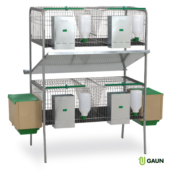 RABBIT CAGE MOD. LAGUNA – 2 FLOORS, 2 NESTS, 2 COMP.