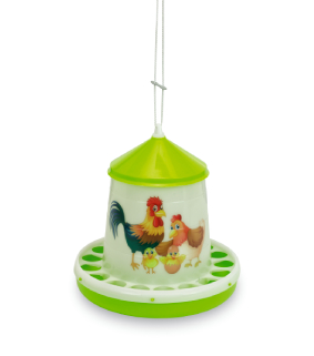 PLASTIC POULTRY FEEDER 4 KG. (GREEN LEMON) – HAPPY RANGE