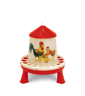 PLASTIC POULTRY FEEDER 4 KG. WITH LEGS – HAPPY RANGE