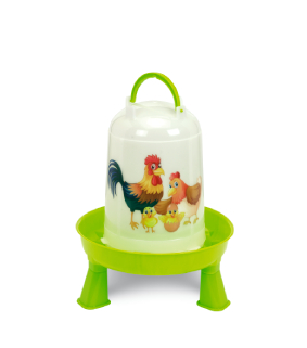 TRÉMIE VOLAILLES ECO 5 L. AVEC PIEDS (VERTE LIME) – HAPPY RANGE