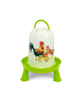 BEBEDERO AVES ECO 5 L. CON PATAS (PISTACHO) – HAPPY RANGE